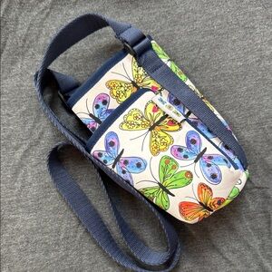 Brighton Multicolor Butterfly Crossbody Bag